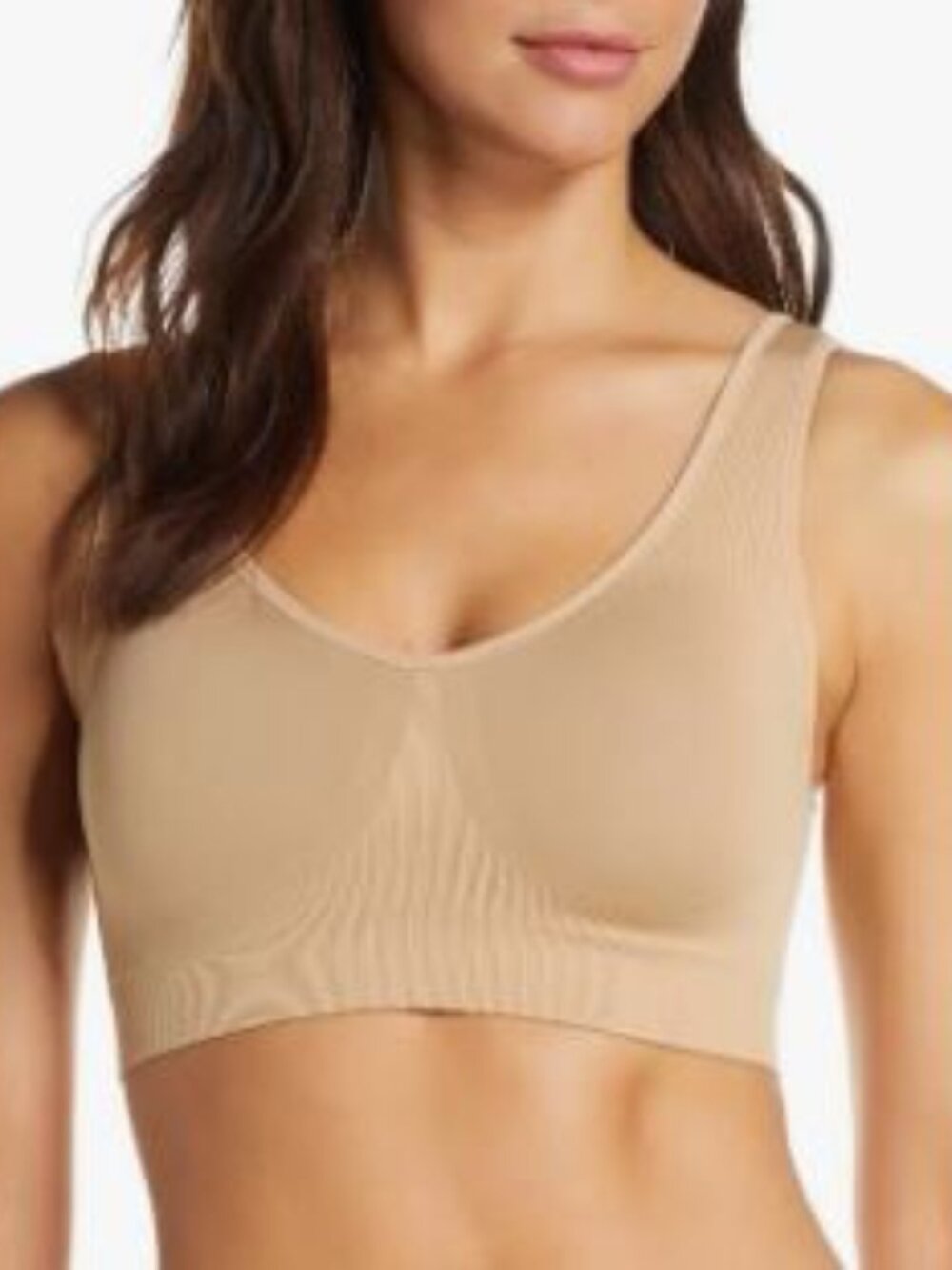 SPANX Black Barely Nude Breast of Both Worlds Reversible Tank Comfort Bra